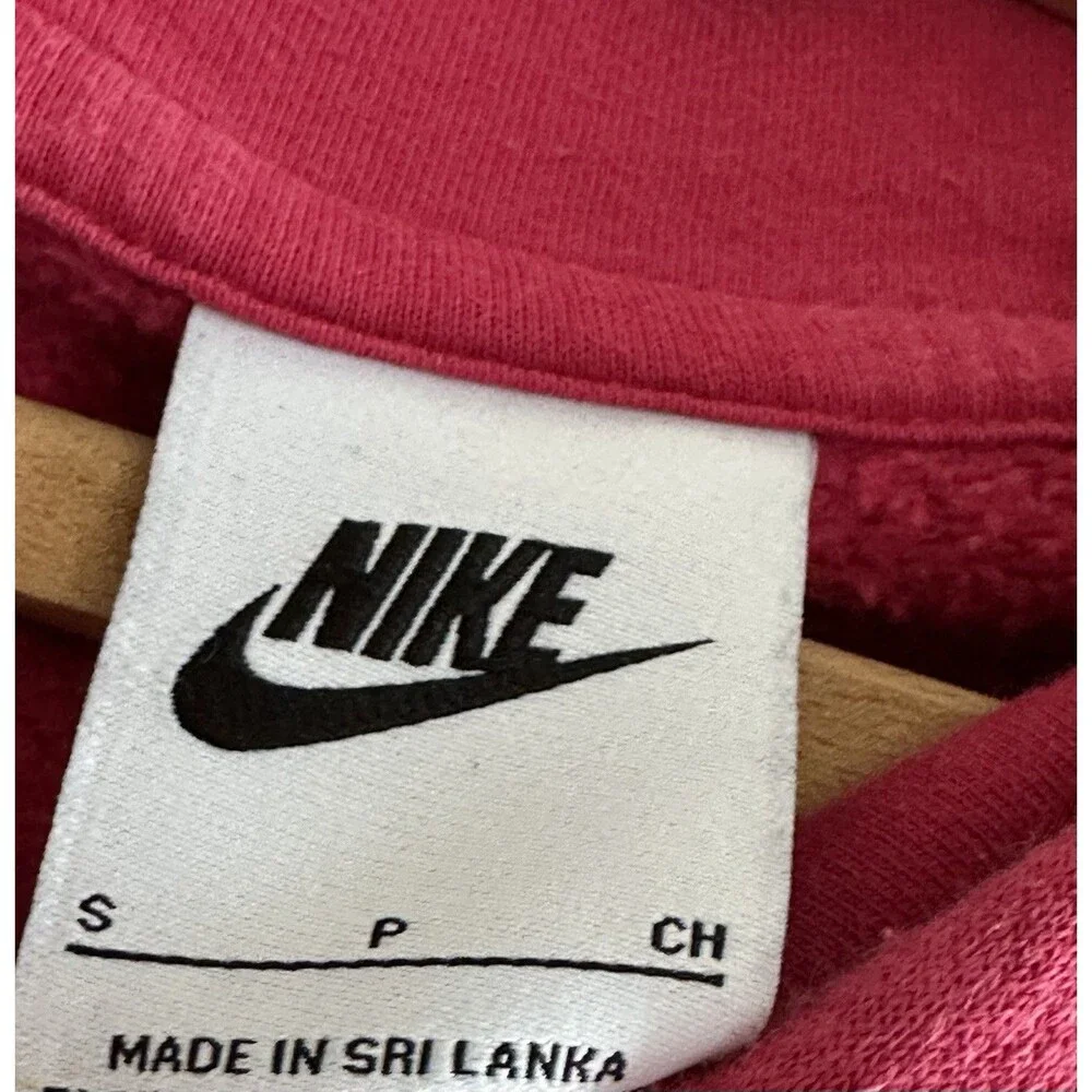 Nike‎ Sportswear Club Fleece Pullover Hoodie Bright Pink Women's Size Small Gym
